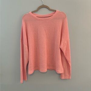 🎁5/$15 🎁 Pink Waffle Knit Sweater